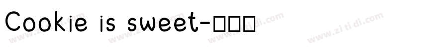 Cookie is sweet字体转换